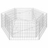vidaXL Canteiro elevado/cesto gabi&atilde;o hexagonal 160x140x50 cm