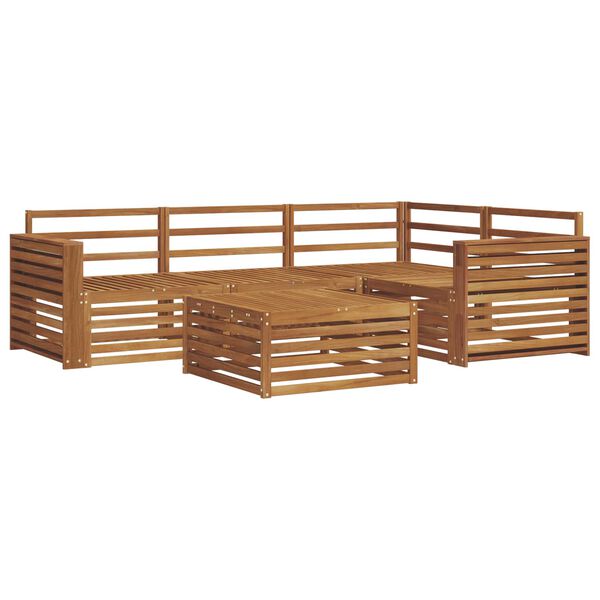 vidaXL Conjunto de Sof&aacute;s para Exterior 5 pcs Natural