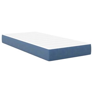 vidaXL Colch&atilde;o de Cama com colch&atilde;o Azul 80 x 200 cm tecido