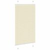 vidaXL Creme Plissada Cega 70x150 cm Largura Tecido 69,4 cm Poli&eacute;ster
