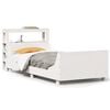 vidaXL Cama sem colch&atilde;o 90x200 cm madeira de pinho maci&ccedil;a branco