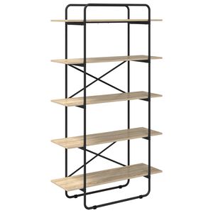 vidaXL Estante 5 n&iacute;veis 100 x 35 x 175,5 cm PB Carvalho Sonoma