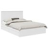 vidaXL Cama com Armazenamento Branco 140 x 190 cm Derivados de Madeira