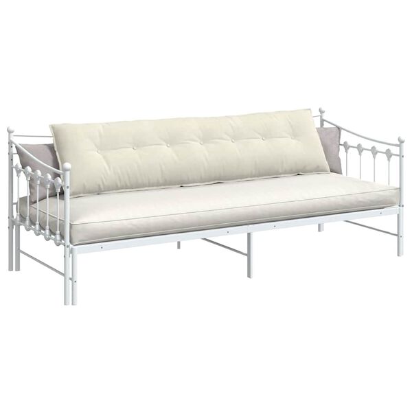 vidaXL Travesseiro para Costas Creme 200 x 50 cm