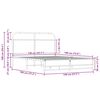vidaXL Estrutura cama s/ colch&atilde;o derivados de madeira carvalho sonoma