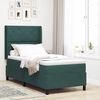 vidaXL Cama Box com cabeceira Verde Escuro 90 x 200 cm Veludo