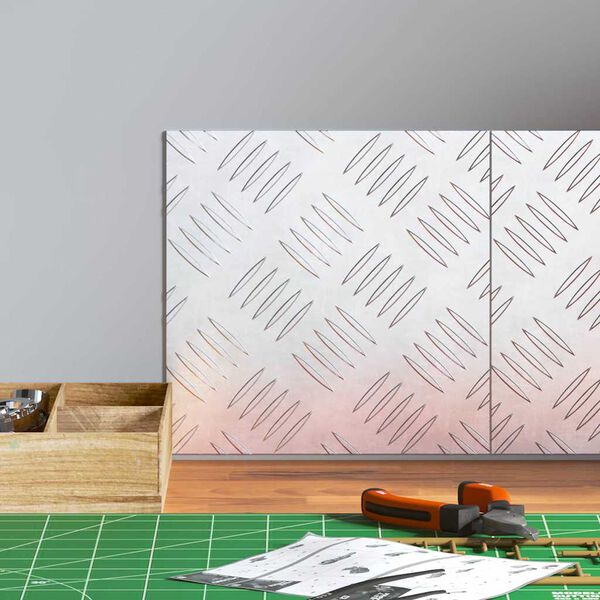 vidaXL Degrau Quadrado 2 pcs Prateado 20 x 20 cm Alum&iacute;nio