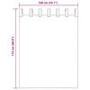 vidaXL Cortinas de voile com la&ccedil;os 2 pcs branco 140x175 cm