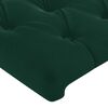 vidaXL Cabeceira Verde Escuro 80x7x118/128 cm Veludo