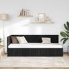 vidaXL Estrutura de Cama de Canto Preto 80 cm x 200 cm Veludo
