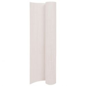 vidaXL Cerca de jardim dupla face 110x500 cm branco