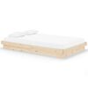 vidaXL Estrutura de cama 120x200 cm madeira maci&ccedil;a