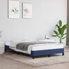 vidaXL Estrutura de cama sem colch&atilde;o 120x190 cm tecido azul
