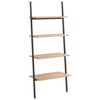 vidaXL Unidade 4 prateleiras 64x34x150,5 cm castanho-claro e preto