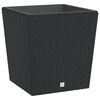 vidaXL Vaso com interior remov&iacute;vel 37 / 64 L vime PP antracite