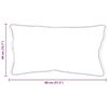 vidaXL Almofada com travesseiro Branco 61 x 41 x 20 cm Poliéster