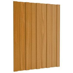 vidaXL Painel de telhado 12 pcs Natural 60 x 45 cm A&ccedil;o galvanizado