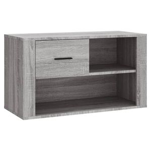 vidaXL Sapateira 80x35x45 cm derivados de madeira sonoma cinza