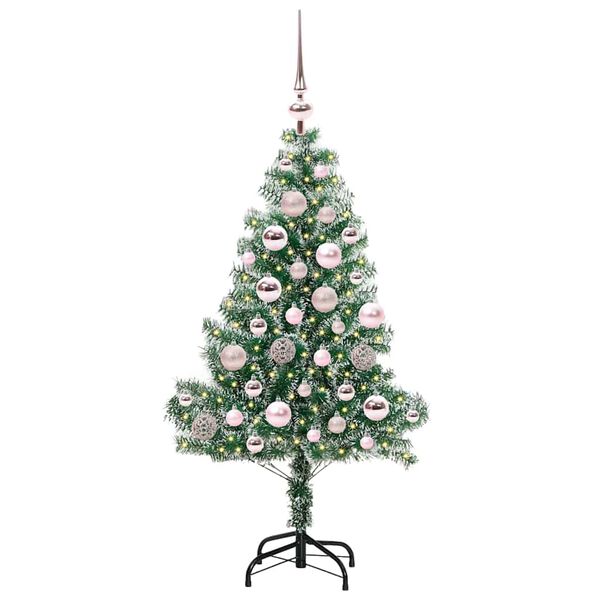 vidaXL &Aacute;rvore de Natal Artificial Coberta de Neve com Luzes de LED
