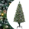 vidaXL &Aacute;rvore de Natal Artificial Verde 180 cm PVC, A&ccedil;o e Pl&aacute;stico