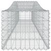 vidaXL Cestos gabião arqueados 5 pcs 400x50x40/60 cm ferro galvanizado