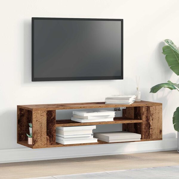 vidaXL Gabinete para TV Madeira antiga 100 x 30 x 26,5 cm