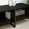 vidaXL Gabinete para TV Carvalho Preto 170,5 x 36 x 30,5 cm