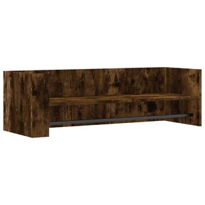 vidaXL Prateleira parede 100x35x30,5 cm deriv. madeira carvalho fumado