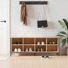 vidaXL Sapateira 131x35x50 cm derivados de madeira carvalho sonoma