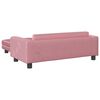 vidaXL Cama para c&atilde;es com extens&atilde;o 100x50x30 cm veludo rosa