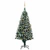 vidaXL &Aacute;rvore Natal artificial com LEDs e bolas e pinhas 240 cm