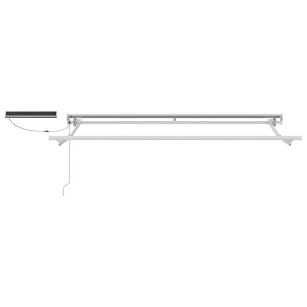 vidaXL Toldo Retr&aacute;til El&eacute;trico Vermelho 3,5 x 2 m