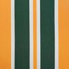 vidaXL Toldo Retr&aacute;til Verde e Amarelo 4 &times; 3 m Lona e Alum&iacute;nio