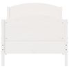 vidaXL Cama sem colch&atilde;o 90x200 cm madeira de pinho maci&ccedil;a branco