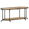 vidaXL M&oacute;vel TV 100x42x40 cm madeira de mangueira &aacute;spera maci&ccedil;a
