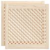 vidaXL Portas de arm&aacute;rio design treli&ccedil;a 2 pcs 59,5x61,5cm pinho maci&ccedil;o