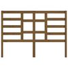 vidaXL Cabeceira de cama 141x4x104 cm pinho maci&ccedil;o castanho mel