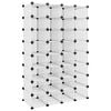 vidaXL Sapateira 93x36,5x140 cm PP transparente