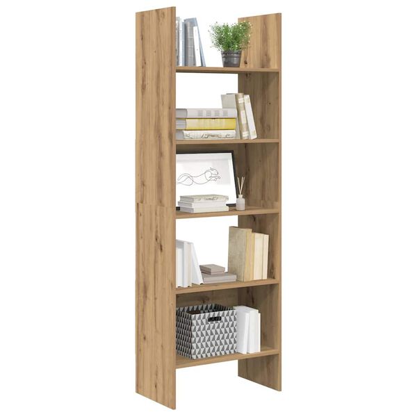 vidaXL Gabinete de Livros Carvalho Artesanal 60 x 35 x 180 cm