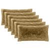 vidaXL Almofada HEERLEN 6 unid. Cinzento-claro Fleece PV