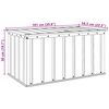 vidaXL Caixa de Armazenamento para Jardim Preto 101 x 56,5 x 50 cm A&ccedil;o