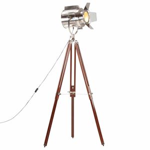 vidaXL Candeeiro de ch&atilde;o trip&eacute; 180 cm madeira de mangueira maci&ccedil;a