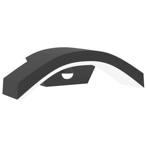 vidaXL Candeeiro parede LED exterior c/ sensor alum&iacute;nio fundido preto