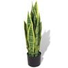 vidaXL Planta espada-de-s&atilde;o-jorge artificial com vaso 65 cm verde