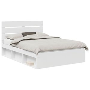 vidaXL Estrutura da Cama com cabeceira Branco 160 x 200 cm