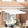 vidaXL Toldo Retr&aacute;til Branco 350 x 200 cm tecido