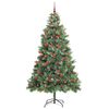 vidaXL &Aacute;rvore de Natal Artificial Verde 240 cm PVC e Metal