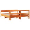 vidaXL Cama sem colch&atilde;o 180x200 cm pinho maci&ccedil;o castanho-mel