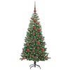 vidaXL &Aacute;rvore de Natal com 150 LEDs com suporte Verde 120 cm PVC