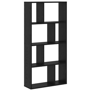 vidaXL Gabinete de Livros 8 n&iacute;veis 60 x 20 x 120,5 cm Carvalho Preto